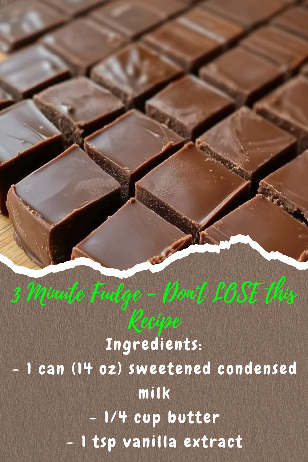 3-Minute Fudge Recipe | Quick & Easy Microwave Fudge