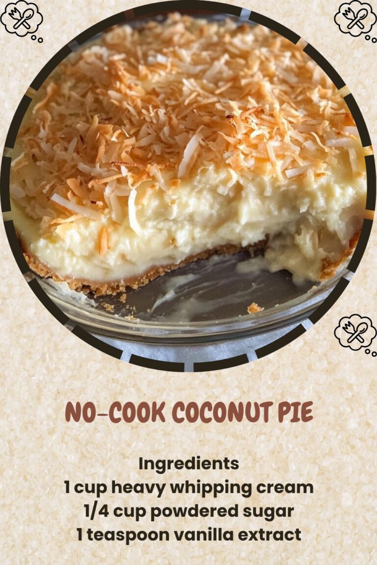 No-Cook Coconut Pie Recipe | Easy and Delicious Coconut Dessert