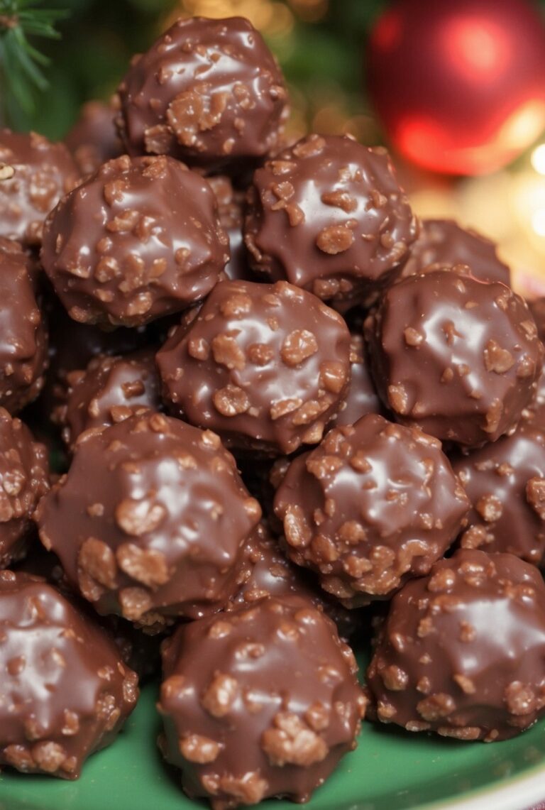 Chocolate Rice Krispie Balls No-Bake Treat Recipe