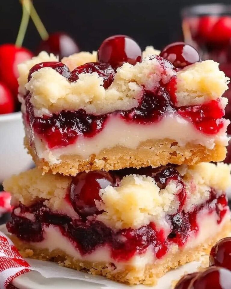 Christmas Cherry Cheesecake Bars Recipe