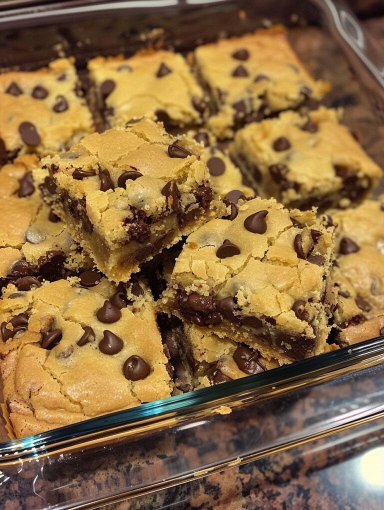Lazy Chocolate Chip Cookie Bars Recipe