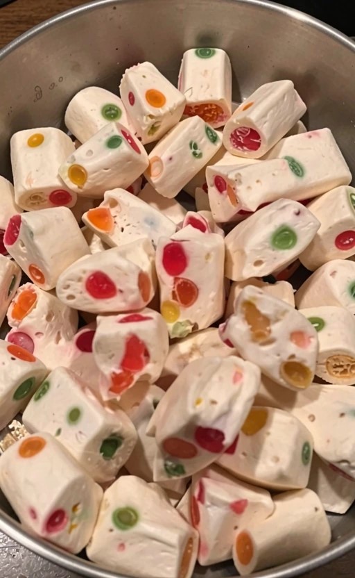 Easy Gumdrop Nougat Recipe with White Chocolate